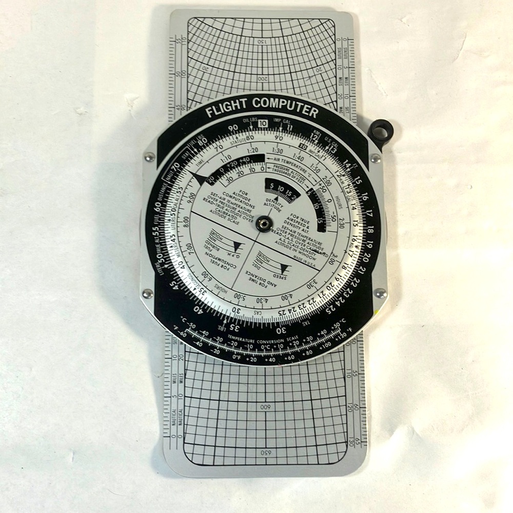 Jeppesen Metal E6B Flight Computer